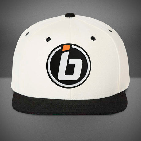 Inside Bowling Flat Bill Snapback Cap Natural/Black