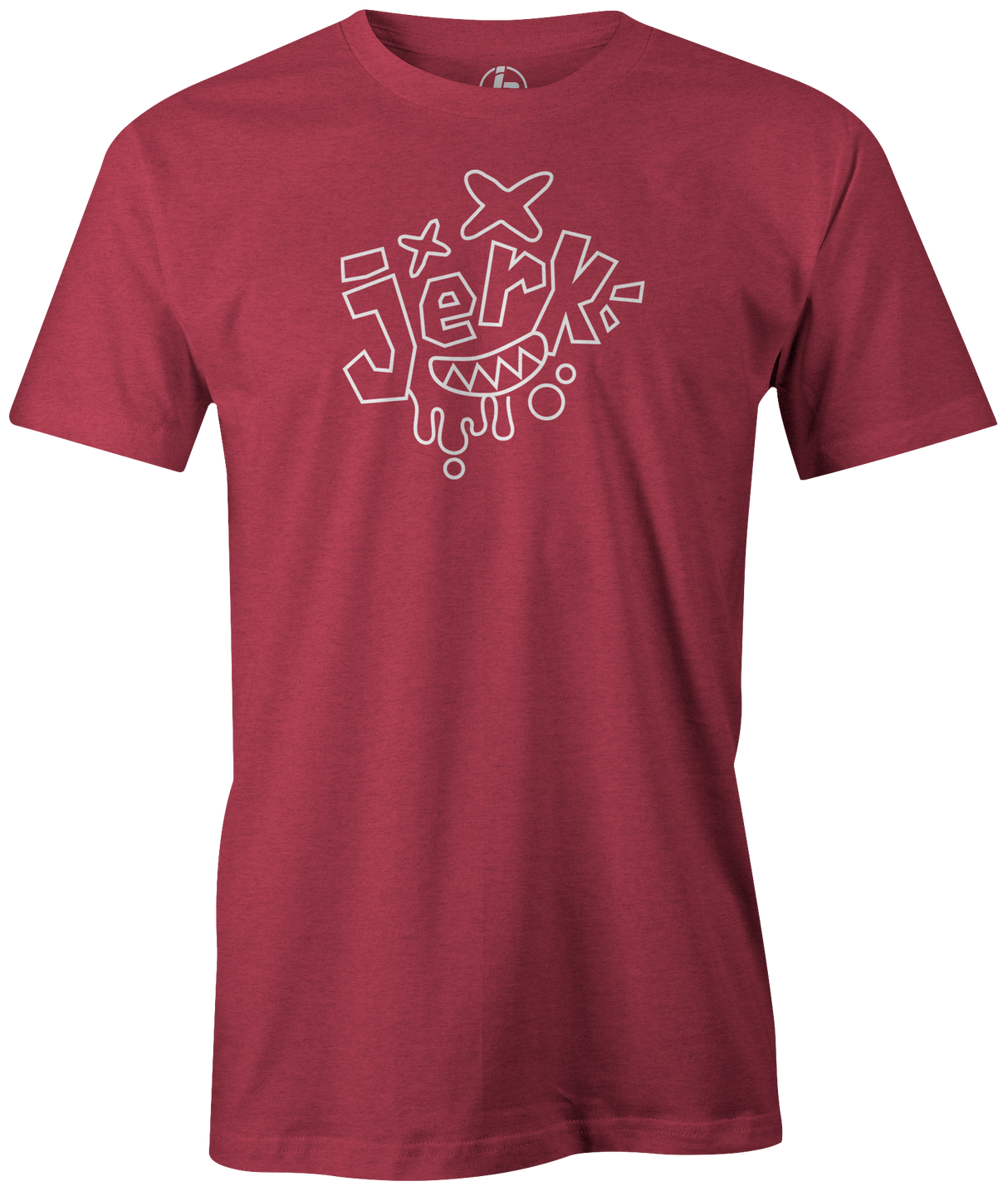 Swag Bowling Jerk Classic Logo T-shirt. This shirt is perfect for bowling practice, leagues or weekend tournaments. Men's T-Shirt, bowling ball, tee, tee shirt, tee-shirt, t shirt, t-shirt, tees, league, tournament shirt, PBA, PWBA, USBC. Charcoal, Black, Purple, Red