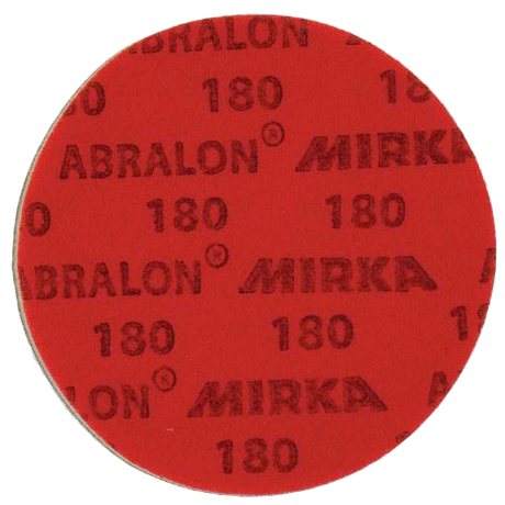 KR Abralon Pad 180 Grit * Grit goes from lowest (Most Abrasive) to highest (Least Abrasive) * Sold Individually * Used wet or dry The industry standard in ball surface maintenance creates a consistent and reliable finish, lasting 5X longer than sandpaper.  Abralon sanding pads use silicon carbide particles that are precision sifted to a consistent grain size, then bonded evenly to a sixinch round fabric face for the most even scratch pattern available.