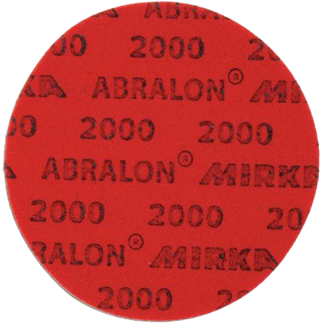 KR Abralon 2000 Grit Abralon Pad * Grit goes from lowest (Most Abrasive) to highest (Least Abrasive) * Sold Individually * Used wet or dry The industry standard in ball surface maintenance creates a consistent and reliable finish, lasting 5X longer than sandpaper.  Abralon sanding pads use silicon carbide particles that are precision sifted to a consistent grain size, then bonded evenly to a sixinch round fabric face for the most even scratch pattern available.