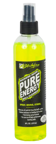 KR Strikeforce Pure Energy Ball Cleaner * 8 oz bottle * Removes oil and dirt from ball surface * Revives tackiness to ball's surface * Fast drying spray formula * For use on all high-performance balls * Approved for use before or after competition
