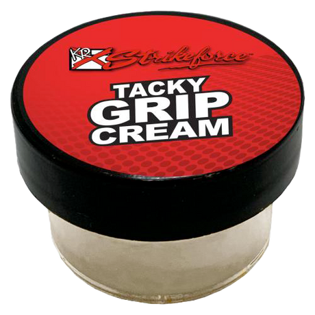 KR Tacky Grip Cream * One jar * Original formula * Improves bowler’s grip on the ball * Absorbs moisture * Keeps hands and fingers tacky  