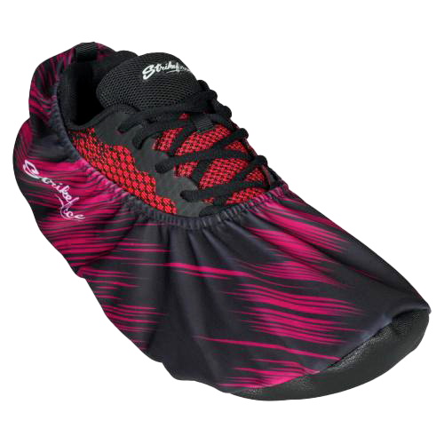KR Strikeforce Flexx Shoe Cover Red Scratch  * Dura Flexx Ultra Stretch material for easy on, easy off * Defends bowling shoes from offensive elements, inside and outside of the bowling center * Waterproof soles * Easily slips over bowling shoes * Sold in pairs * One size fits most