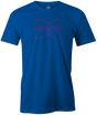 Need more energy when you bowl? Get the juices flowing in this Track Kinetic Cobalt Tee. This awesome bowling shirt is the perfect gift for any track fan or long time bowler. Hit the lanes in this tee and throw some strikes!  Tshirt, tee, tee-shirt, tee shirt, Pro shop. League bowling team shirt. PBA. PWBA. USBC. Junior Gold. Youth bowling. Tournament t-shirt. Men's. Bowling Ball. Track bowling. Smart bowling. 