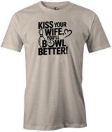kiss your wife you will bowl better gary haines dino castillo bowling novelty tee shirt usbc masters show pba black red grey blue navy