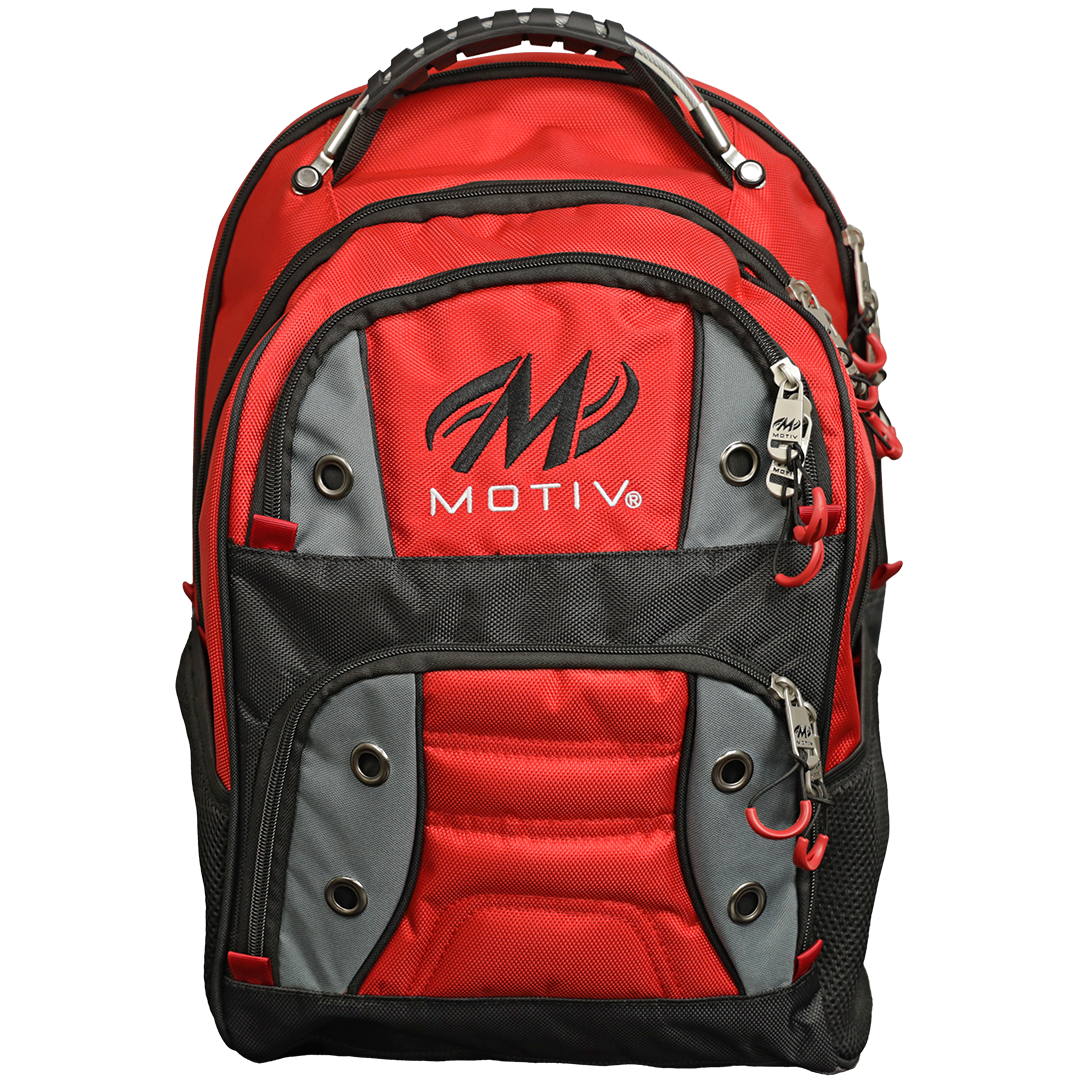 Motiv Intrepid Backpack Fire Red Inside Bowling