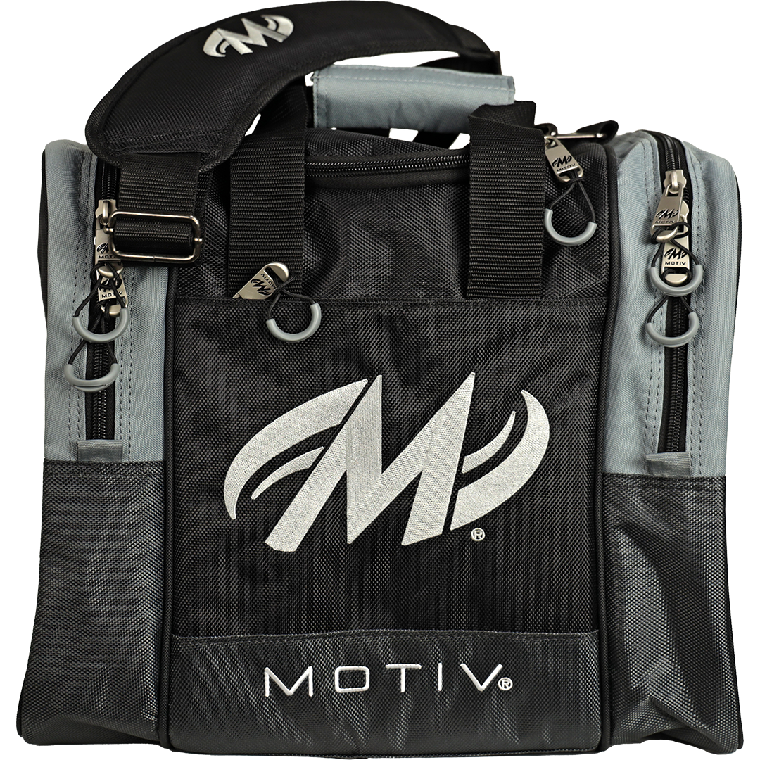 Motiv Shock 1 Ball Single Tote Covert Black Bowling Bag – Inside Bowling