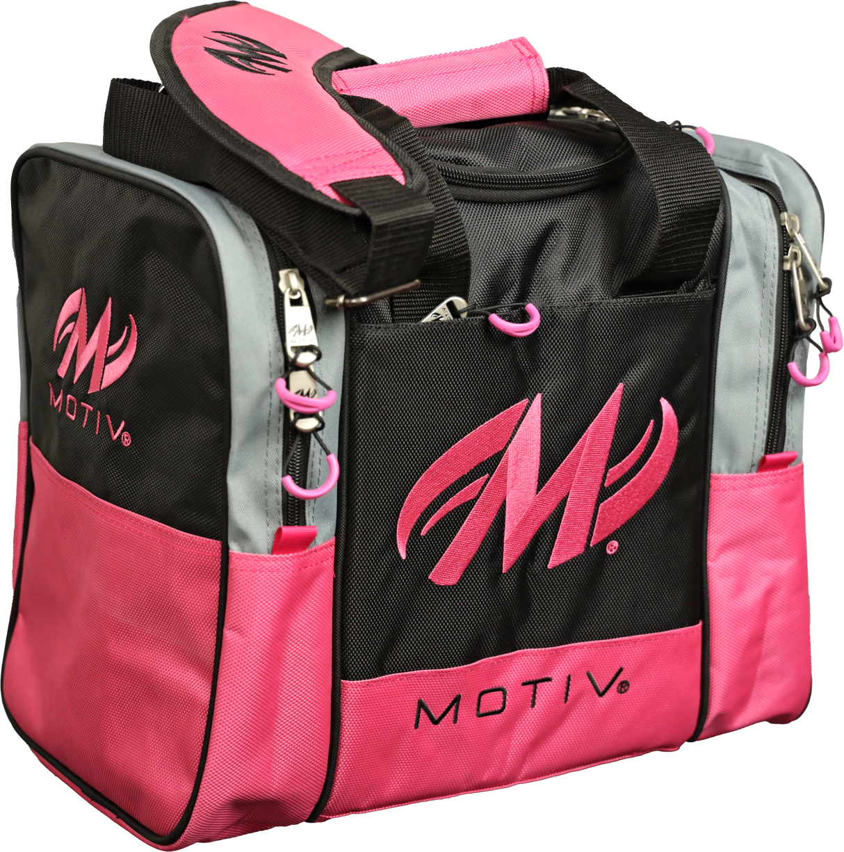 Motiv Shock 1 Ball Single Tote Neon Pink Bowling Bag suitcase league tournament play sale discount coupon online pba tour