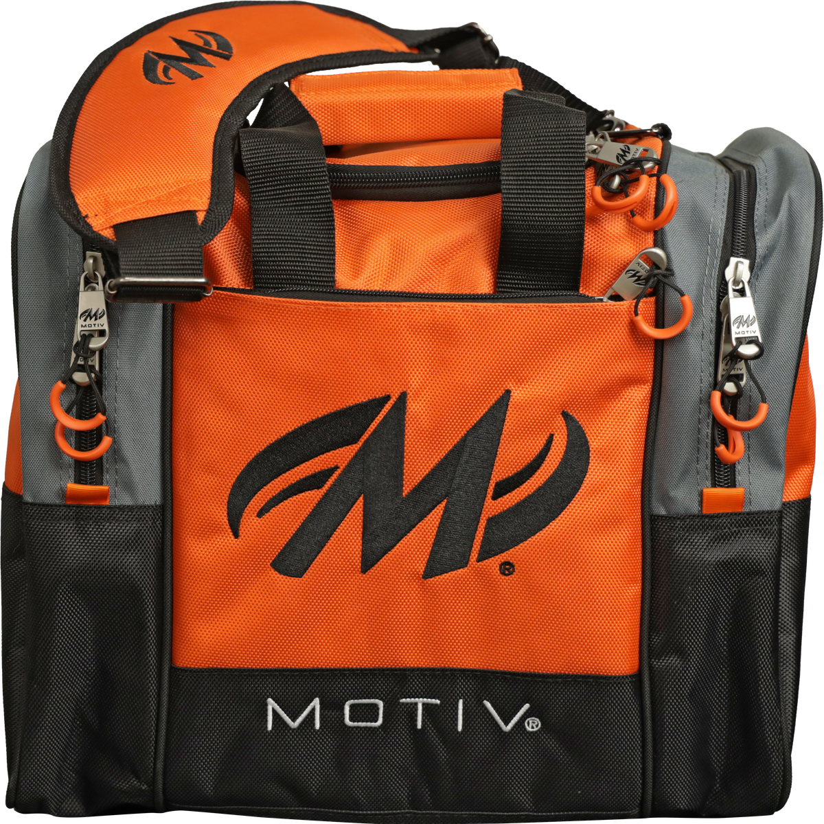 Motiv Shock 1 Ball Single Tote Tangerine Bowling Bag – Inside Bowling
