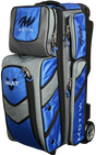 Motiv Vault 3 Ball Triple Roller Cobalt Blue Bowling Bag suitcase league tournament play sale discount coupon online pba tour