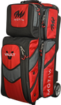 Motiv Vault 3 Ball Triple Roller Fire Red Bowling Bag suitcase league tournament play sale discount coupon online pba tour