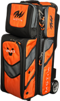 Motiv Vault 3 Ball Triple Roller Tangerine Bowling Bag suitcase league tournament play sale discount coupon online pba tour