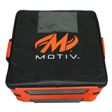 Motiv 4 Ball Box Case Tote Black/Orange Bowling Bag suitcase league tournament play sale discount coupon online pba tour