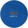 Motiv Disk Shammy Blue Premium leather construction. Highly absorbent shammy removes oil to maximize ball performance. 6" Disk design is easier to hold. Packaged in a zip-lock bag. Hand wash and air dry. inside bowling sale shammy towel for bowlers tournament league