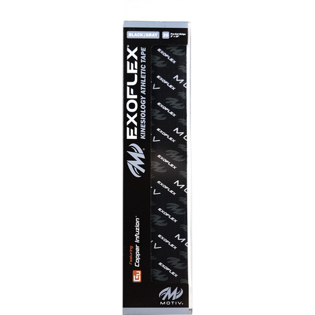Motiv ExoFlex Kinesiology Athletic Pre-Cut Tape Black/Orange