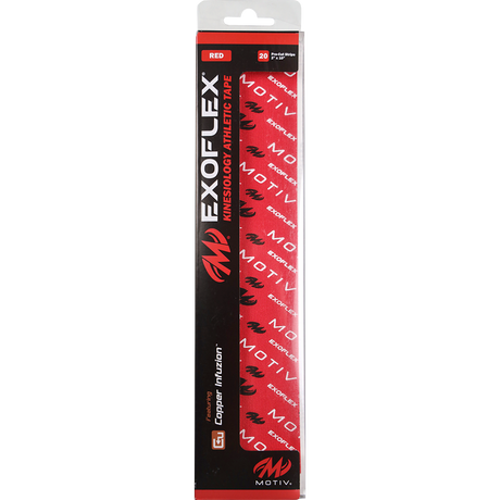 Motiv ExoFlex Kinesiology Athletic Pre-Cut Tape Red