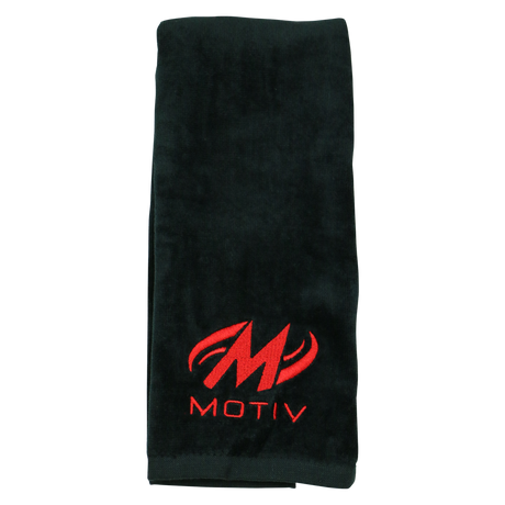 Motiv Competition Towel Red 100% cotton plush towel Hemmed edge and Embroidered MOTIV logo