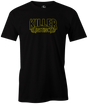 Re-live this old school ball with this Ebonite Killer Instinct logo T-shirt! Retro, Vintage, old school bowling ball. Grab this awesome shirt and hit the lanes!  Tshirt, tee, tee-shirt, tee shirt, Pro shop. League bowling team shirt. PBA. PWBA. USBC. Junior Gold. Youth bowling. Tournament t-shirt. Men's. Bowling Ball. 