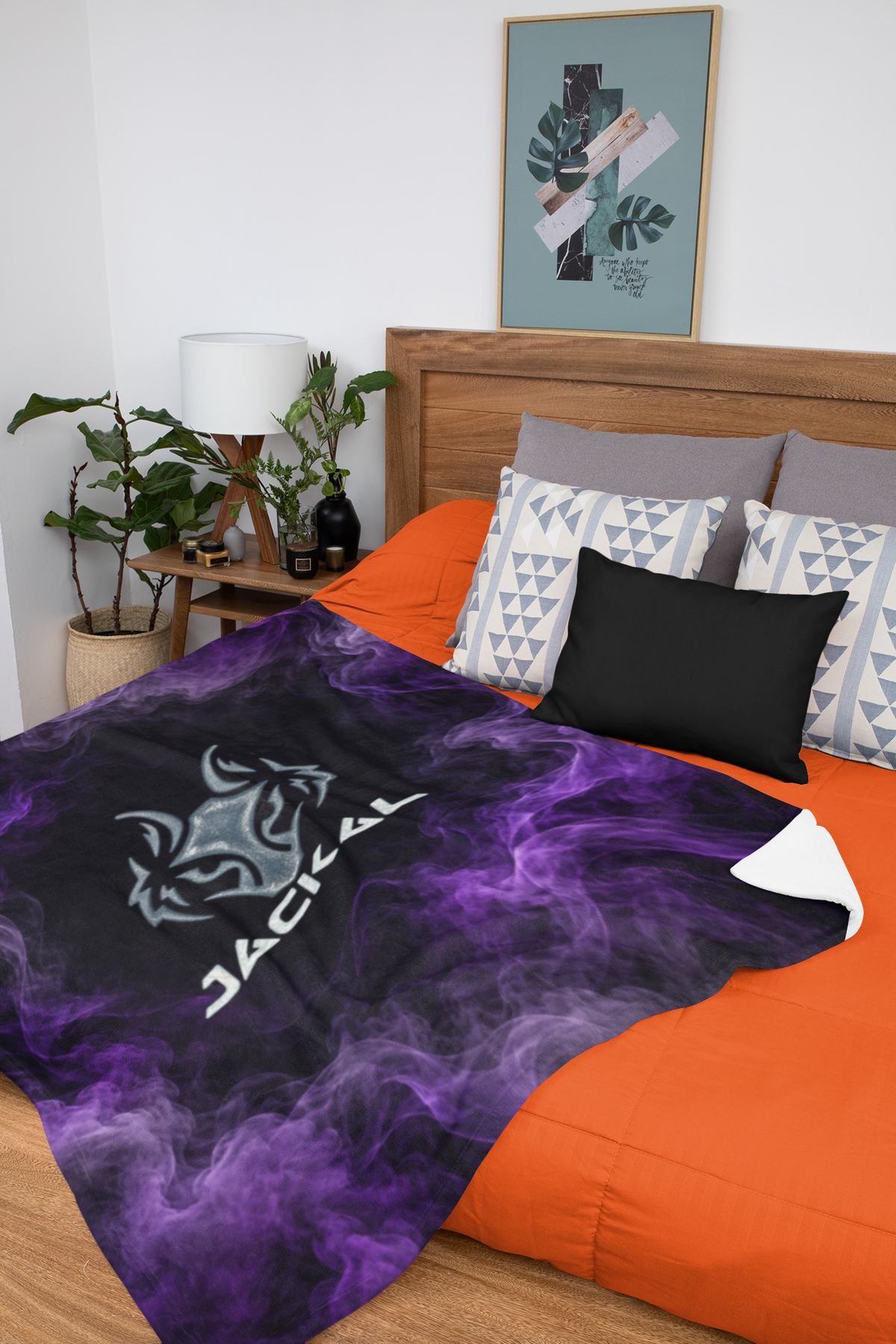 Motiv Jackal 60" x 80" Plush Blanket