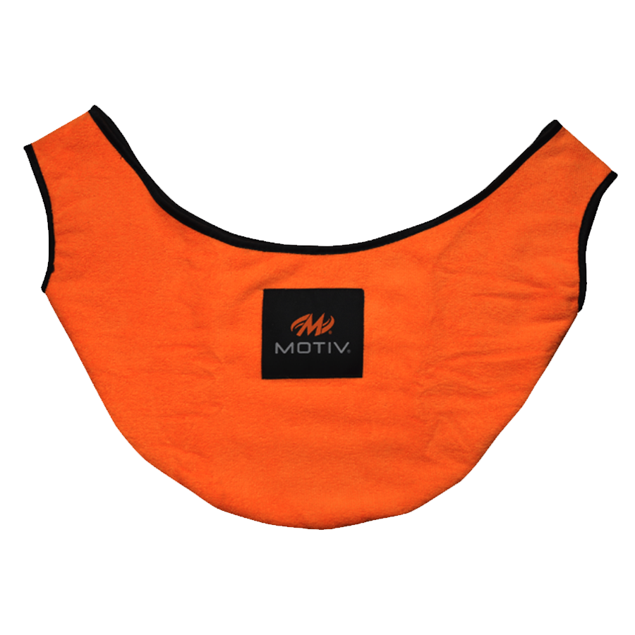 Motiv Luxury Microfiber See-Saw Orange Luxury Microfiber material is ultra-plush for extra protection. Perfect for carrying that one extra loose ball Clean bowling balls with a quick spin.