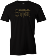 Re-live this old school ball with this Columbia 300 Omen Ball logo T-shirt! Retro, vintage, old school bowling ball. This is the perfect gift for any Columbia 300 fan or avid bowler. Tshirt, tee, tee-shirt, tee shirt, Pro shop. League bowling team shirt. PBA. PWBA. USBC. Junior Gold. Youth bowling. Tournament t-shirt. Men's. Bowling ball. savage life. Keven williams. Song.