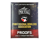 PBA LEAF TRADING CARDS METAL 2024 PROOF PACK professional bowlers association trading card pete weber inside bowling 1/1 proof belmonte gold vinyl