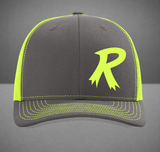 Radical Bowling Neon Yellow R Snapback Richardson Trucker Hat