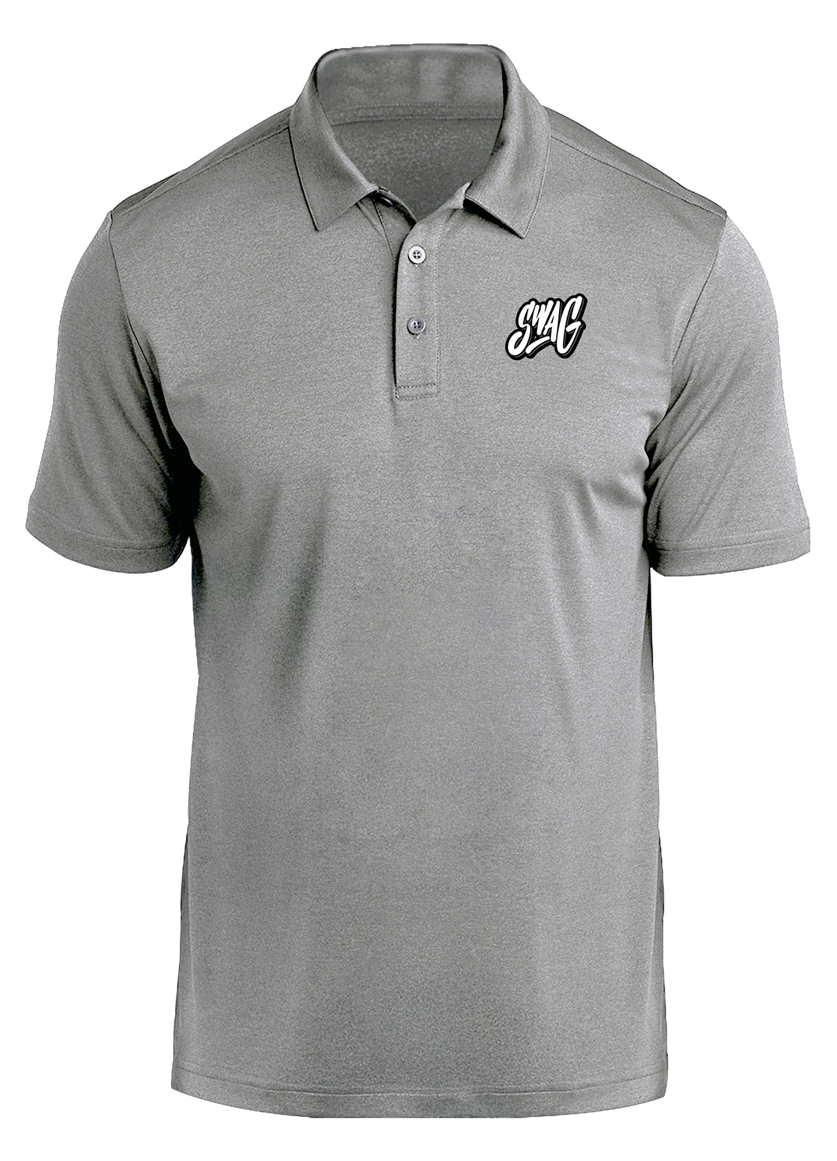 swag-prime-polo-black-heather bowl bowling shirt league tournament bowler shirt