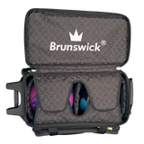 Brunswick Quest Double 2 Ball Roller Blue Bowling Bag