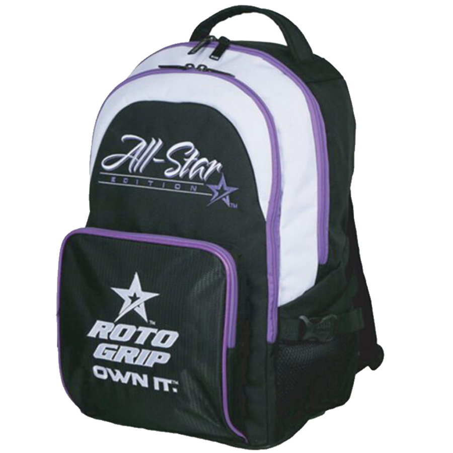 Roto Grip All Star Edition Backpack Black/White/Purple suitcase league tournament play sale discount coupon online pba tour