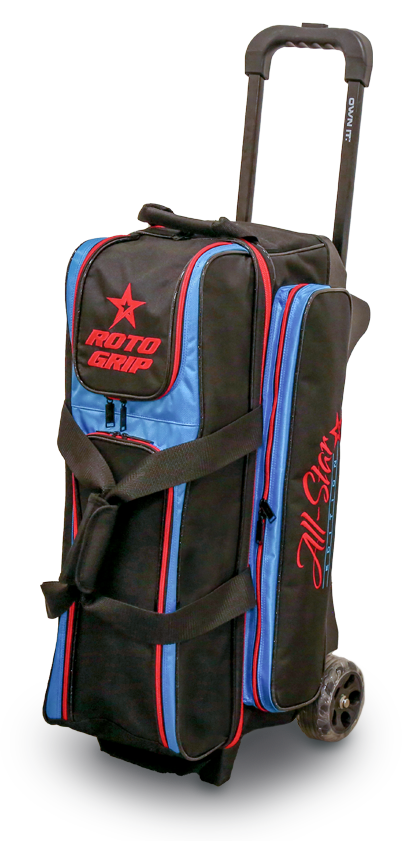 Roto Grip 3-Ball Roller All Star Edition Competitor Black/Red/Blue Bowling Bag