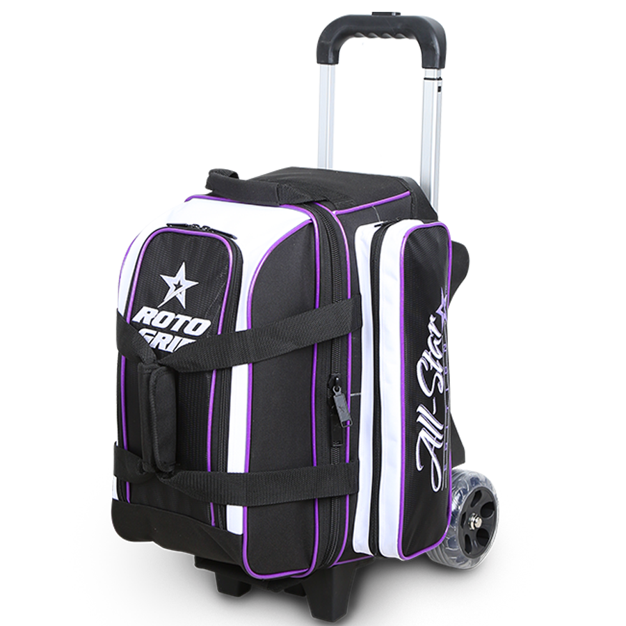 Roto Grip All Star Edition Purple 2 Ball Double Roller Bowling Bag suitcase league tournament play sale discount coupon online pba tour