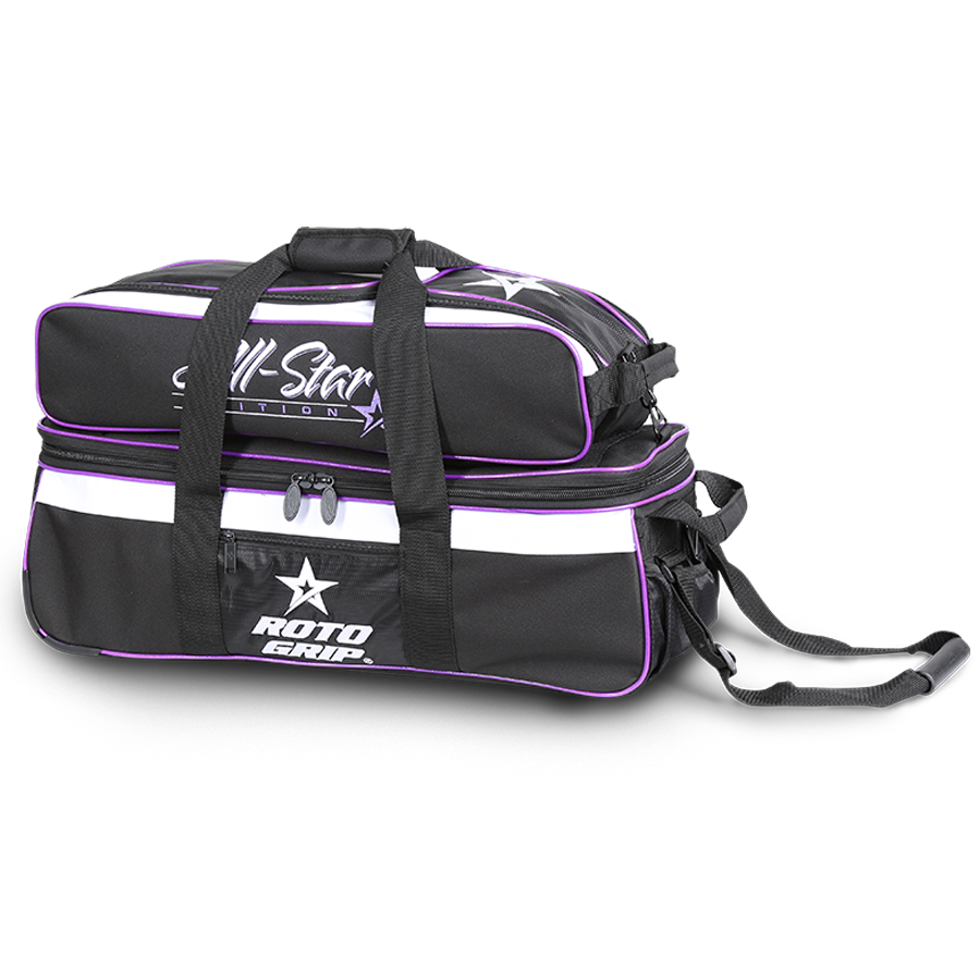 Roto Grip 3 Ball Triple Tote Purple All Star Edition Carryall Bowling Bag suitcase league tournament play sale discount coupon online pba tour