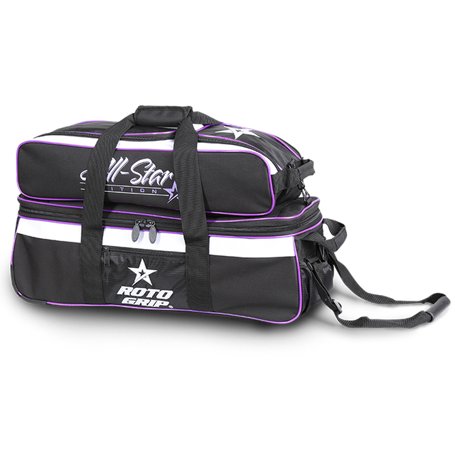 Roto Grip 3 Ball Triple Tote Purple All Star Edition Carryall Bowling Bag suitcase league tournament play sale discount coupon online pba tour
