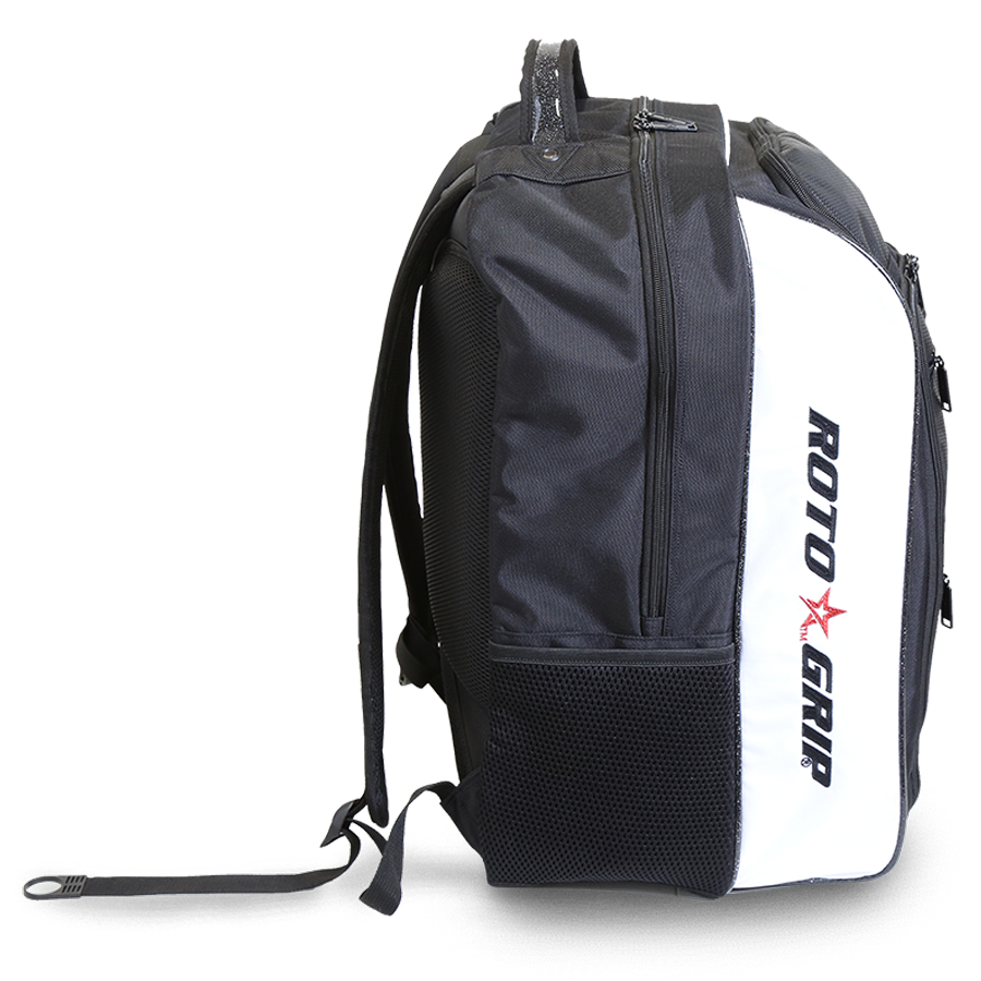 Roto Grip MVP+ Black/White Backpack suitcase league tournament play sale discount coupon online pba tour