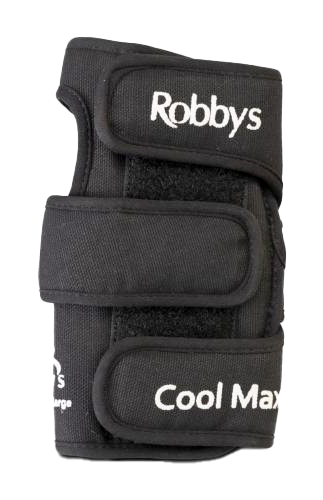 Robby's Cool Max Bowling Glove Promotes a proper wrist position allowing for an accurate, precise and powerful release Produces the ability for more consistent shots Top and bottom metal inserts enhance wrist strength for an optimal release Designed of cool, moisture wicking breathable materials