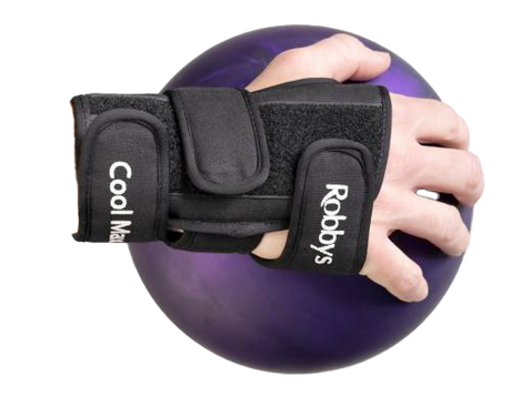 Robby's Cool Max Bowling Glove Promotes a proper wrist position allowing for an accurate, precise and powerful release Produces the ability for more consistent shots Top and bottom metal inserts enhance wrist strength for an optimal release Designed of cool, moisture wicking breathable materials