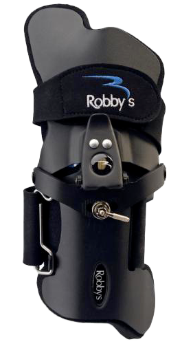Robby's Revs 1 Bowling Glove Durable, lightweight aluminum construction  Two adjustments to adapt wrist position to different lane conditions  Lateral adjustments position the hand to alter roll and spin Four forward wrist-cup positions allow for greater revolution control