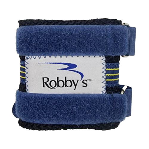 Robby's Wrist Wrap FEATURES AND BENEFITS Latex foam construction for comfort and durability Robust hook and loop straps for increased security Provides added support when delivering the ball