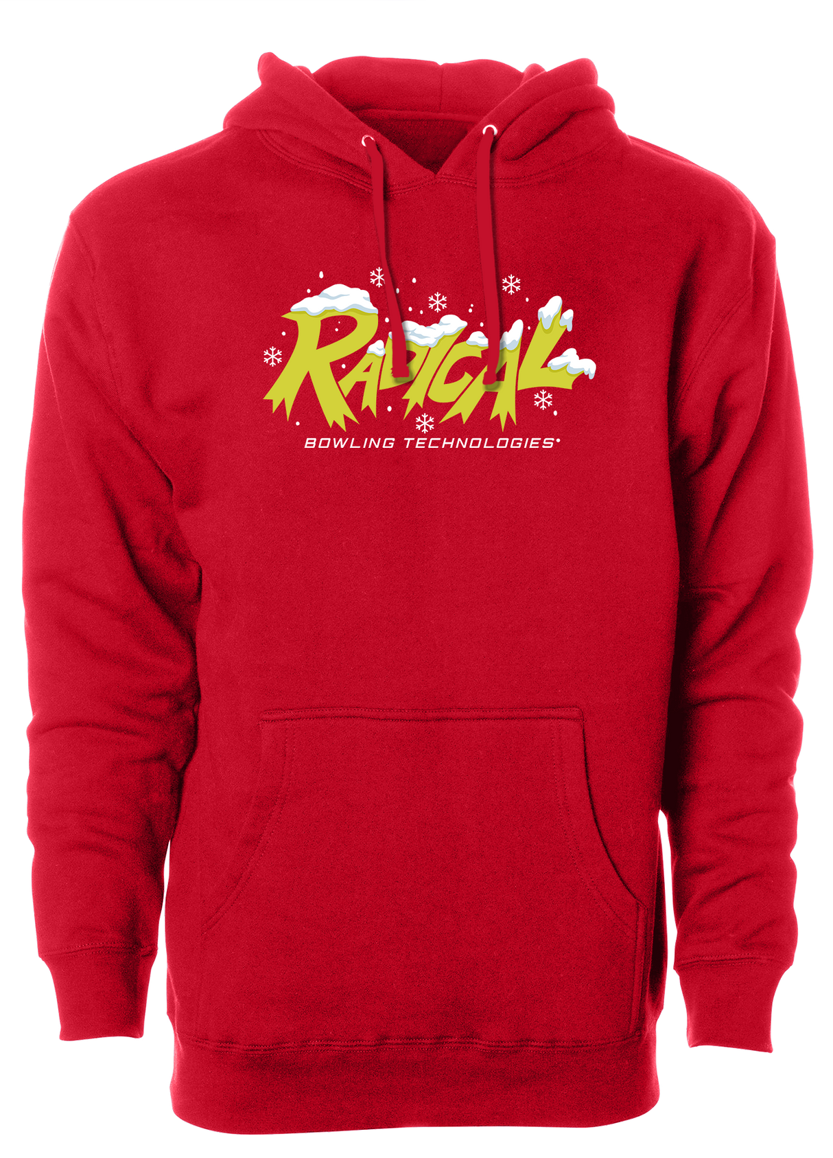 Radical Holiday Hoodie. Tis' the season for Christmas bowling tee shirts. Show your Merriness on and off the lanes with theRadical bowling Holiday T-shirt!  ugly t-shirt comes in red and black colors. Show your holiday spirit with this shirt that helps you hook the ball at your office party or night out with your friends!  Bowling gift holiday gift guide. Tee-shirt gift. Christmas Tree