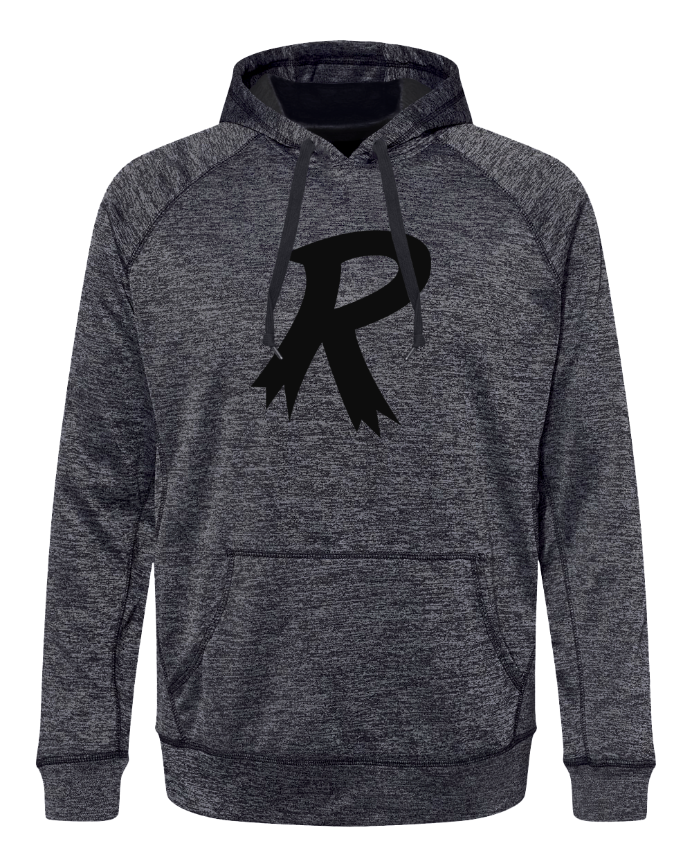 Radical "R" Black Performance Hoodie - design hooded sweatshirt #RadicalBowling #Radical