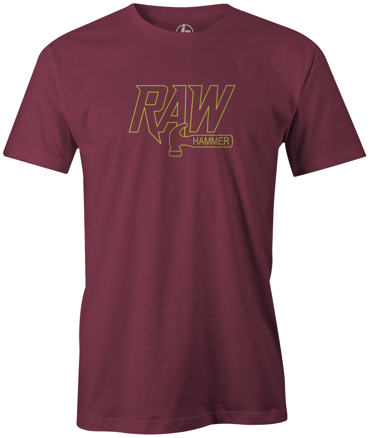 Hammer Raw It's Hammer Time! Wear this iconic logo with pride. The Hammer RAW is back and this new tee features the lime logo. Available in Black, Charcoal, Red, and Purple.  This is the perfect gift for any Hammer bowling fan or avid bowler! Tshirt, tee, tee-shirt, tee shirt, Pro shop. League bowling team shirt. PBA. PWBA. USBC. Junior Gold. Youth bowling. Tournament t-shirt. Men's. Bowling ball. Black widow. Purple Hammer.