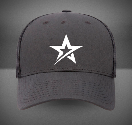 Roto Grip White Star Retro Trucker Hat