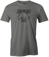 brunswick-ivory-rhino-pro new bowling ball logo tshirt bowler tee shirt