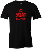 roto-grip-classic-own-it bowling-ball-logo-tee-shirt-bowler-tshirt