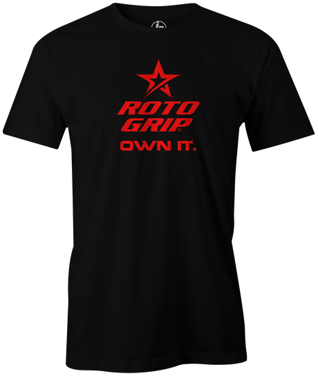 roto-grip-classic-own-it bowling-ball-logo-tee-shirt-bowler-tshirt