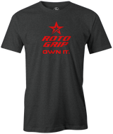 roto-grip-classic-own-it bowling-ball-logo-tee-shirt-bowler-tshirt