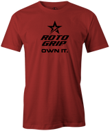 roto-grip-classic-own-it bowling-ball-logo-tee-shirt-bowler-tshirt