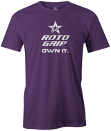 roto-grip-classic-own-it bowling-ball-logo-tee-shirt-bowler-tshirt