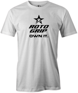 roto-grip-classic-own-it bowling-ball-logo-tee-shirt-bowler-tshirt